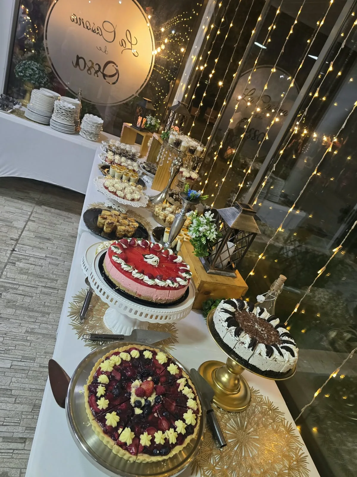 Postres y preparaciones dulces para una celebración