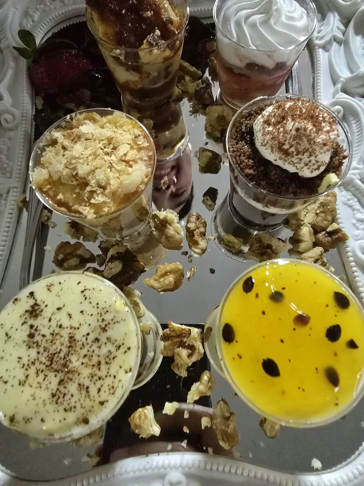 Postres y preparaciones dulces para una celebración