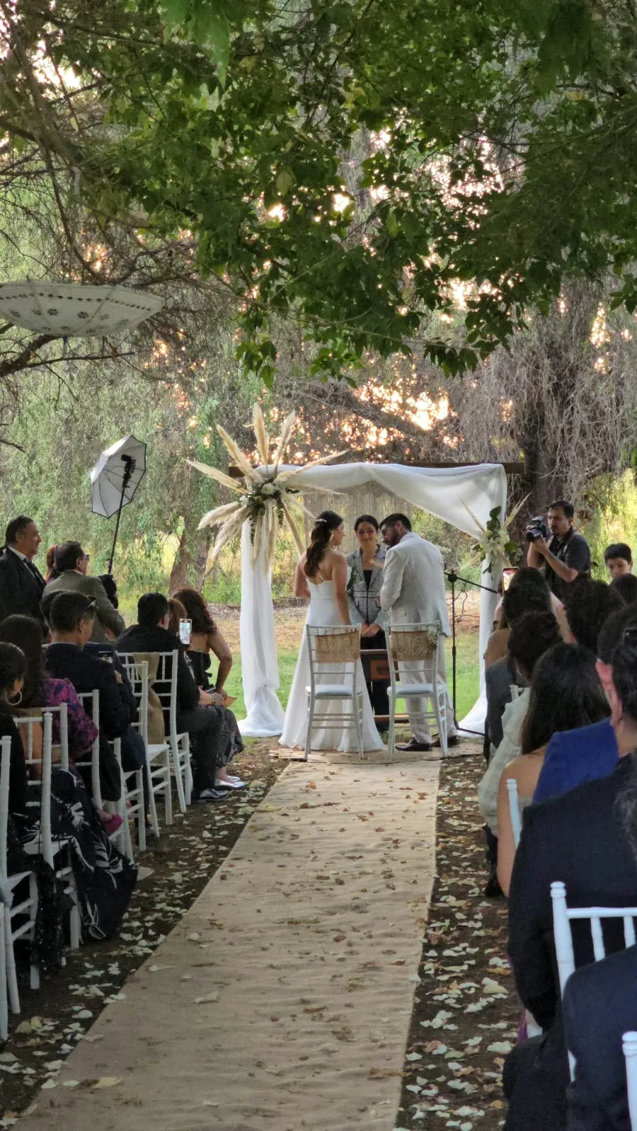 Ceremonia de matrimonio al aire libre